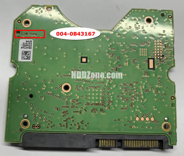 004-0B43167 Festplatten Elektronik Platine WD
