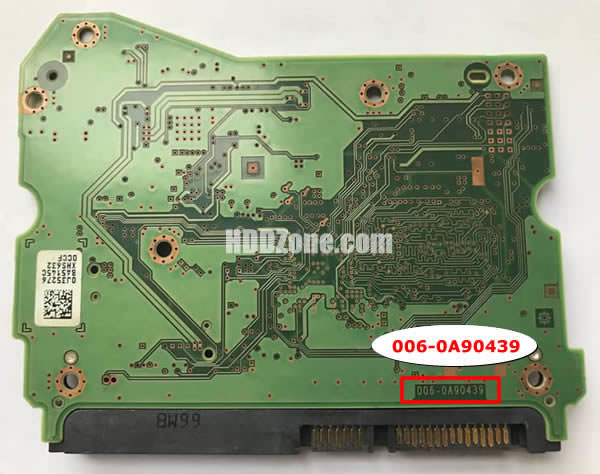 006-0A90439 Festplatten Elektronik Platine WD