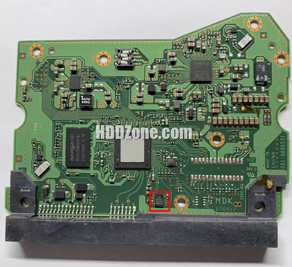 006-0A90531 Festplatten Elektronik Platine WD PCB