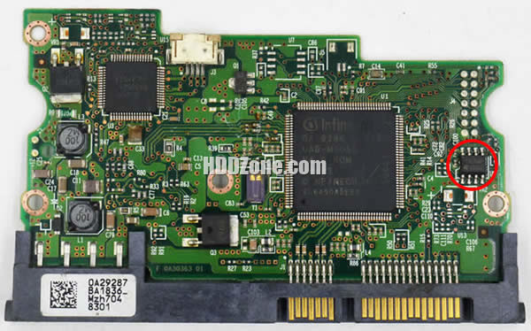 0A29286 Festplatten Elektronik Platine Hitachi PCB