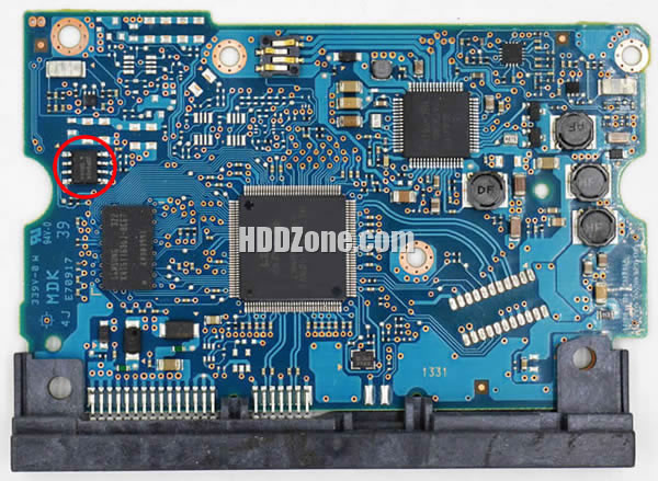 0A90379 Festplatten Elektronik Platine Hitachi PCB