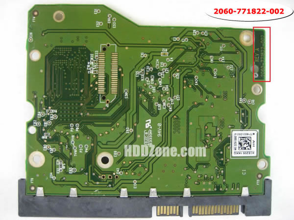 2060-771822-002 Festplatten Elektronik Platine WD
