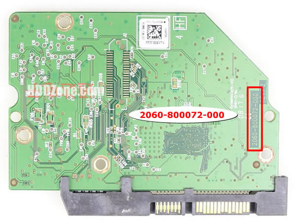 2060-800072-000 Festplatten Elektronik Platine WD