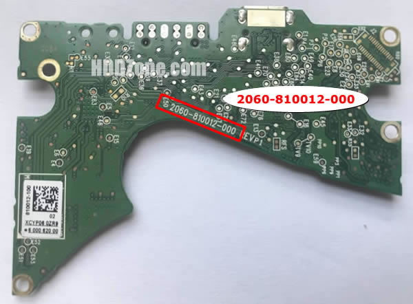 2060-810012-000 Festplatten Elektronik Platine WD
