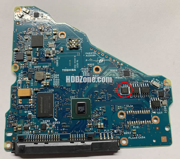 G4348A Festplatten Elektronik Platine Toshiba PCB